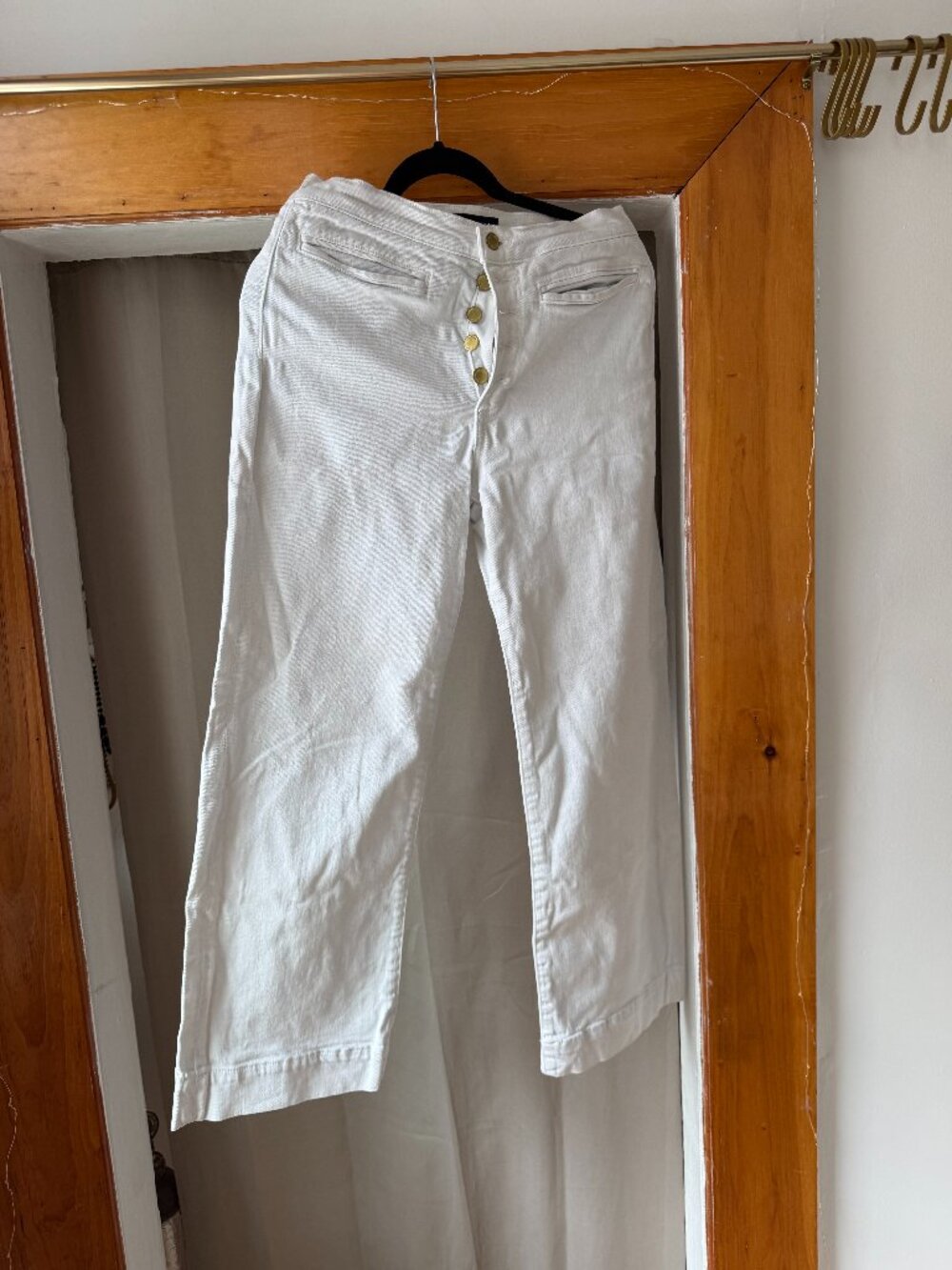 Ramy Brook White Button Down Jeans